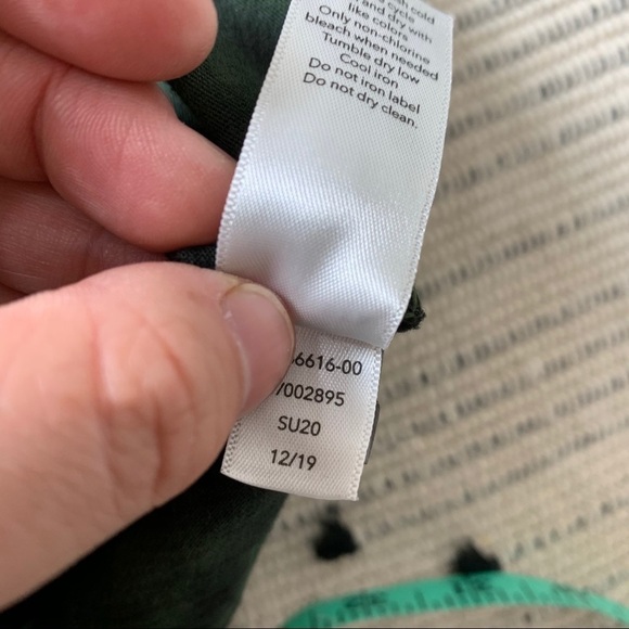 Athleta Organic Daily Olive Tie Dye Tee Shirt - Picture 7 of 8